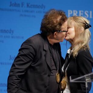 Tom Waits and Kathleen Brennan at the Kennedy Center Photo by Steven Senne/AP